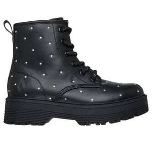 Girls Skechers Ankle Heeled Boot in Black
