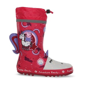 Boys Regatta Large Genie Cartoon Wellington Boots in WinterbUnico