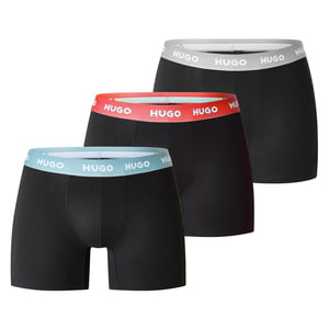 Men's Hugo Triple Pack Trunks in .Black