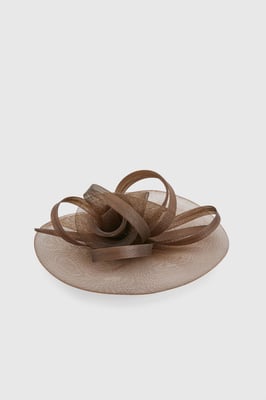 Chocolate Loop Clip Hair Fascinator