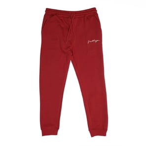 Boys Hype Regular Fit Joggers with Ribbed Cuff in Rust