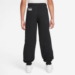 Boys Nike Kids Closed Hem Fleece Joggers in Black/White