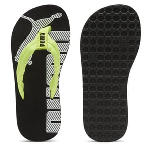 Boys Puma Epic Flip V2 Ps Sliders Unisex Kids in Lim Pow-Blk-Wht