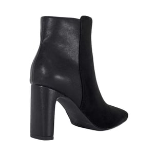 Dune London Dames Orietta Two Tone Leren Enkellaarsjes (Zwart)