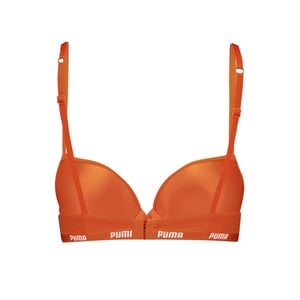 Women's Puma Push Up Bra in Flame Orange