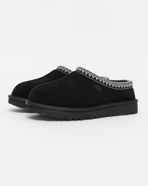 Logo Detail Slippers in Black