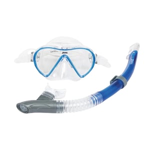 Zoggs Unisex Adult Reef Explorer Snorkel Set (Blue)