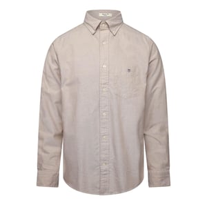 Men's Gant Reg Oxford Ss Shirt Milky Matcha L in MILKY MATCHA