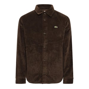 Men's Lacoste Long Sleeve Oxford Shirt in Port