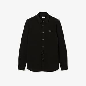 Men's Lacoste Plain Shrt L in Black