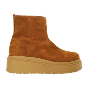 Dune London Dames Podsey Suede Plateauboots (Tan)