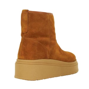 Dune London Dames Podsey Suede Plateauboots (Tan)