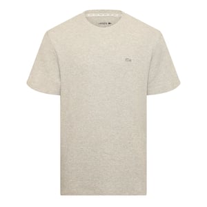 Men's Lacoste Waffle Tee in Silver Chine
