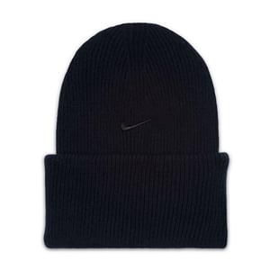 Accessories Nike Peak Logo Embroidered Beanie in Black/Black