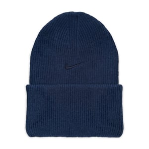 Accessories Nike Peak Soft Feel Ribbed Adjustable Cuff Beanie in Midnight Navy/M