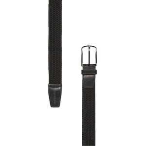 Lyle & Scott Gevlochten Riem (Jet Zwart)