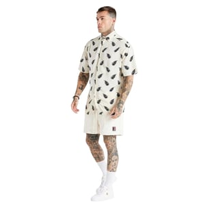 SikSilk Space Jam-shirt voor heren (Ecru)