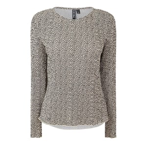 Pieces Dames/Dames Crew Hals Relaxed Fit Blouse met Lange Mouwen (Natuurlijk)