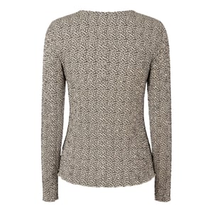 Pieces Dames/Dames Crew Hals Relaxed Fit Blouse met Lange Mouwen (Natuurlijk)