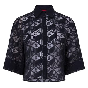 Hugo Ephraima-blouse met lange mouwen voor dames (Zwart)