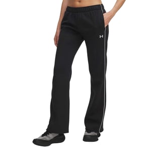 Under Armour Rival-joggingbroek met zijstrepen en uitlopende pijpen voor dames (Zwart)