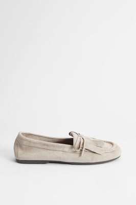 Laura Faux Suede Tassel Detail Boat Shoes