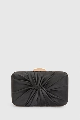 Beaut Satin Twist Clutch Bag