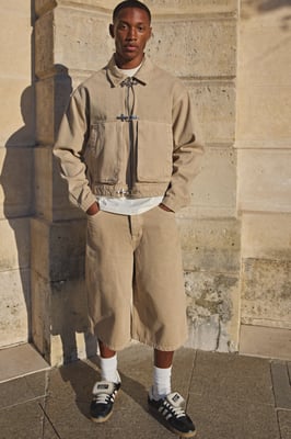 Pleat Knee Longline Co-Ord Jorts