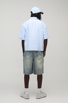 Regular Raw Edge Moto Carpenter Jorts