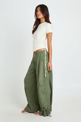 Buckle Hem Detail Trousers