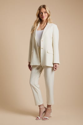 High Waist Tailored Tapered Trouser