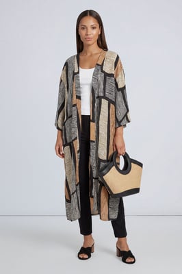 Geo Printed Kimono