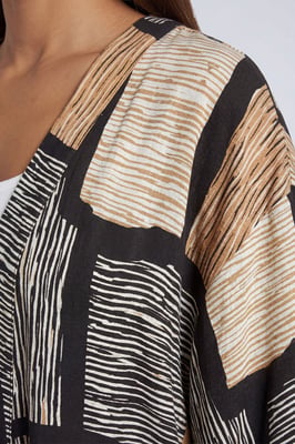 Geo Printed Kimono