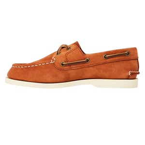 Timberland Klassieke platte bootschoenen voor heren met moc-neus van nubuck (Roest)