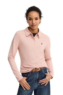 Women's Polo Shirt Long Sleeve Slim Fit POLO-SHIRT-L-S4