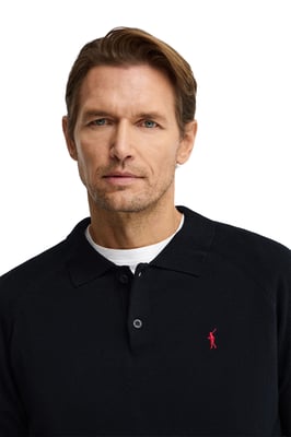 Men's Polo Collar Sweater with Buttons PULLOVER16