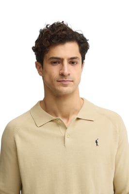 Men's Polo Collar Sweater with Buttons PULLOVER16