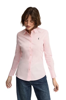 Women's Poplin Shirt Long Sleeve Slim Fit SHIRT-L-S24