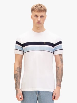 Luke 1977 Men's Rio Redeemer Chest Stripe T-Shirt in White