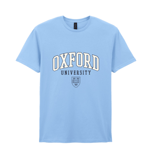 Oxford Heritage Varsity Crest Light Blue T-Shirt
