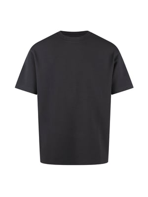 Luke 1977 Mykynos Crinkle Textured T-Shirt in Charcoal