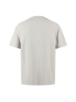 Luke 1977 Mykynos Crinkle Textured T-Shirt in Charcoal