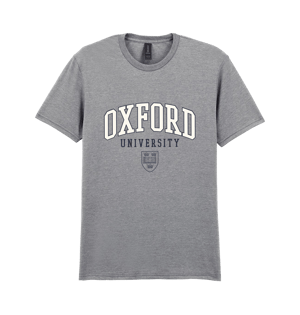 Oxford Heritage Varsity Crest Athletic Grey T-Shirt