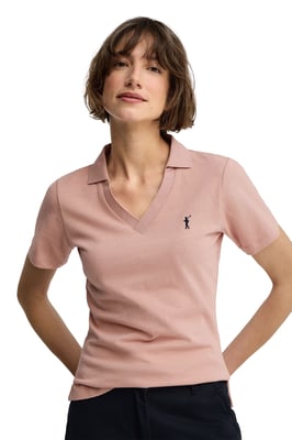 Women's Polo Shirt, Buttonless Collar, Slim Fit, POLO-SHIRT-S-S9