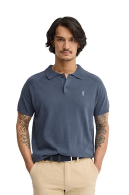 Men's Short Sleeve Polo Neck Sweater PULLOVER17