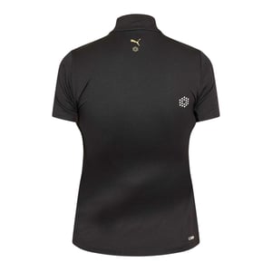 Puma Poloshirt met kwartrits voor dames (Zwart)