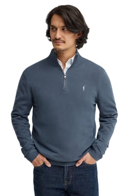 Men's Zip Neck Sweater PULLOVER12