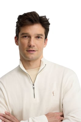 Men's Zip Neck Sweater PULLOVER12