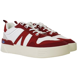 Lacoste L002 222 1 Womens White/Red Trainers
