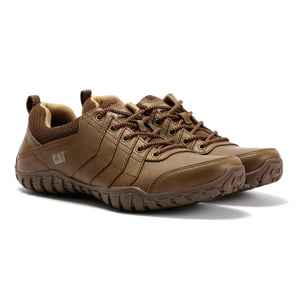 Caterpillar Instruct Suède Heren Donkerbeige Veterschoenen